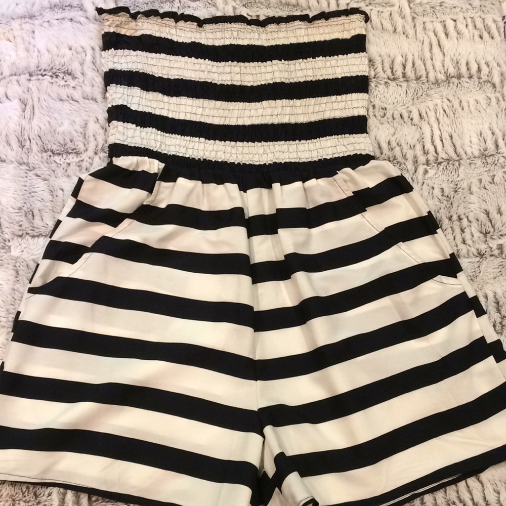 Strapless Romper Beach Coverup